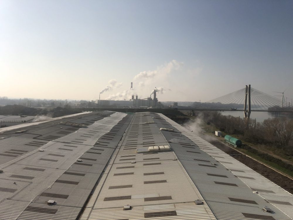 6000m² de filets contre l'envol des éléments de couverture dû au vent (ATC).